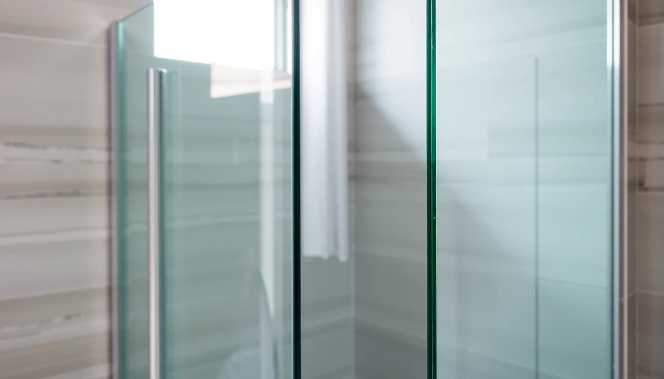 Installer une paroi de douche 150x200 en verre clair avec cadre élégant dans une salle de bain moderne.
