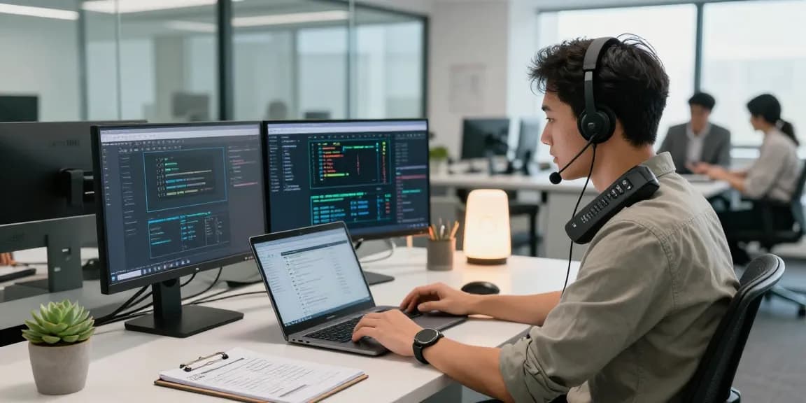 Tech support professional assisting with connectivity issues at https://shs-dome5.com/.
