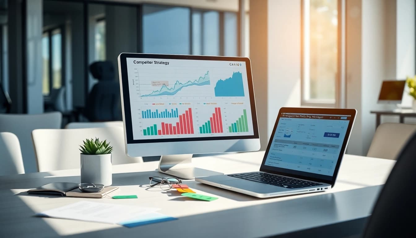 Analyze competitor pricing strategies with informative charts and financial data.