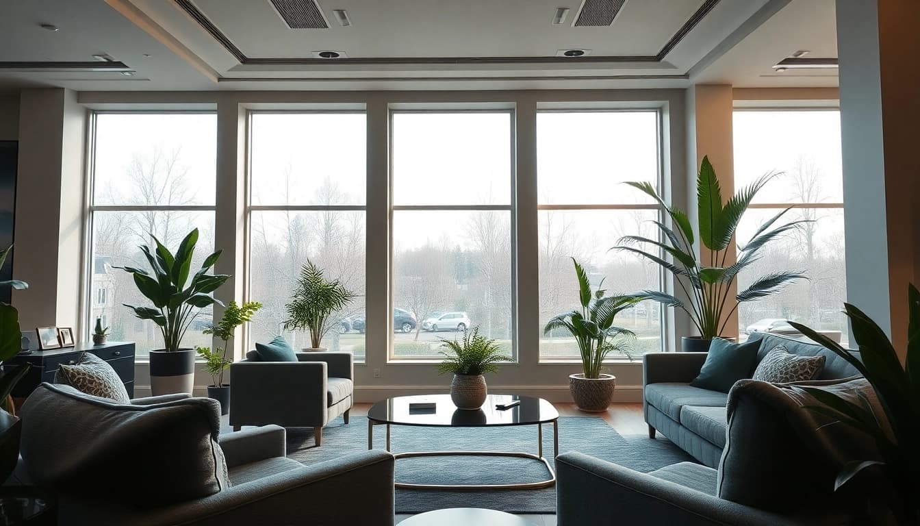 Sleek Illumination enhancing a modern interior space with elegant decor and ambient lighting.