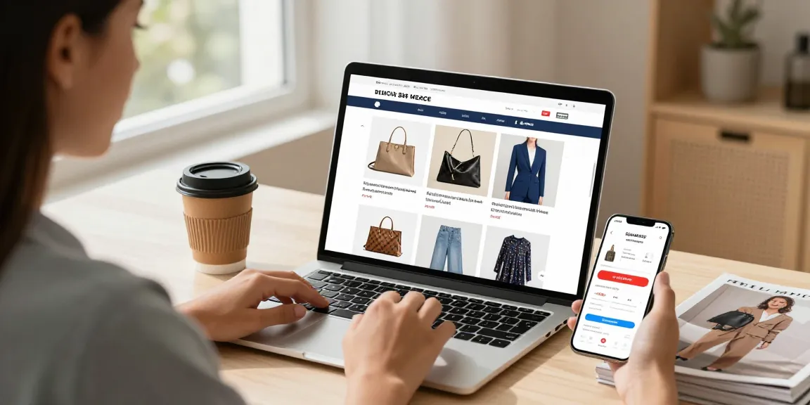 Shop the latest trends on a 레플리카 사이트 showcasing high-quality products in a modern e-commerce setup.