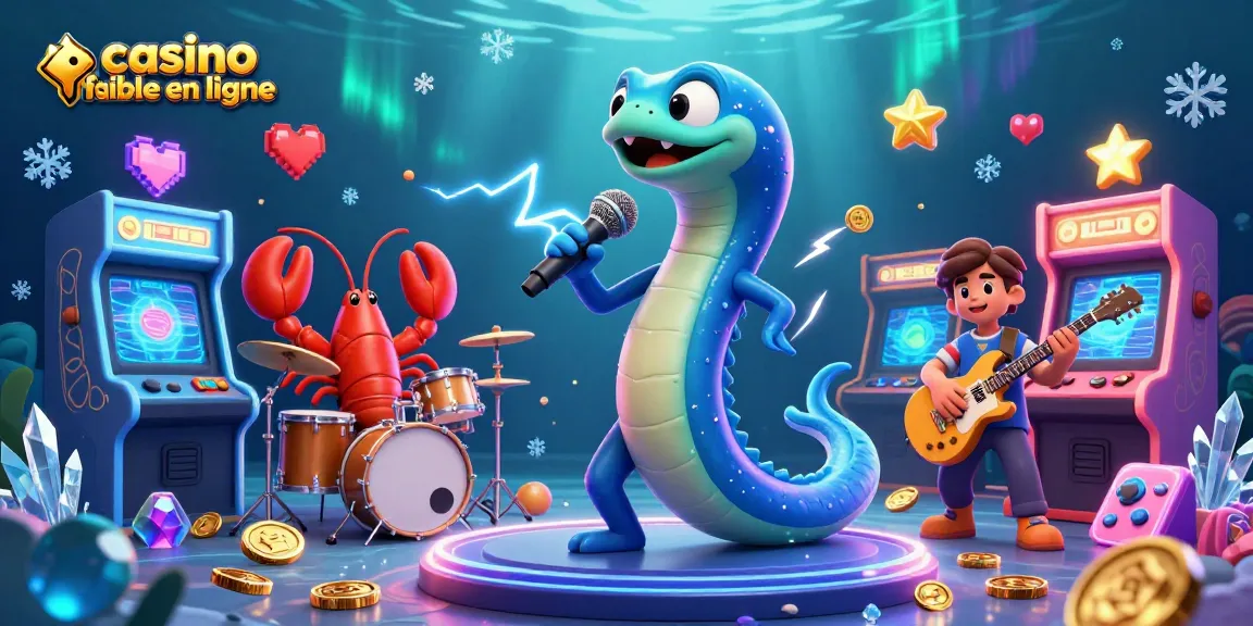 Découvrez un spectacle saisissant d'un casino fiable en ligne avec une anguille DJ et un groupe sous-marin.