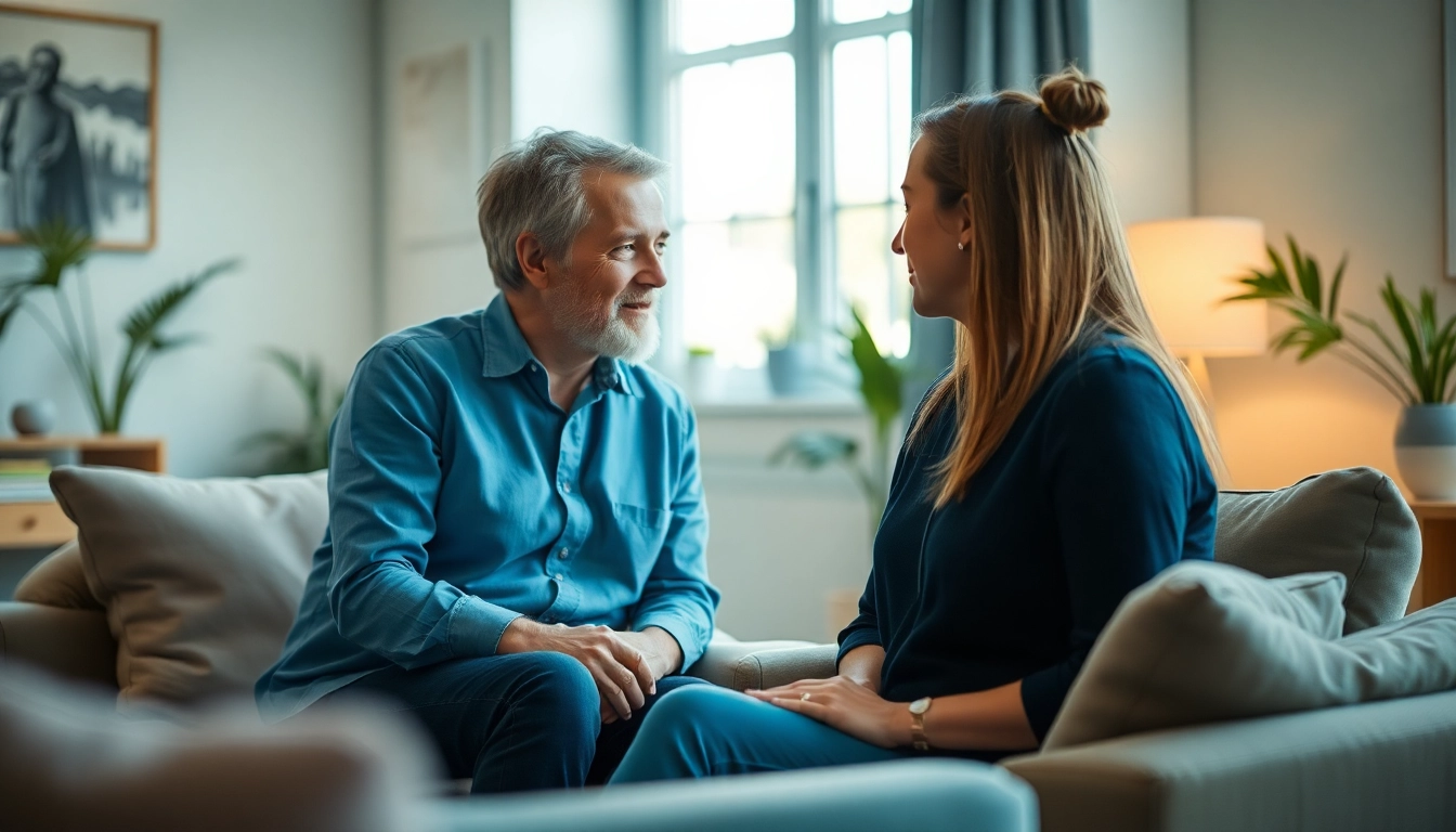 Understand anxiety symptoms during a soothing therapy session with a compassionate therapist.