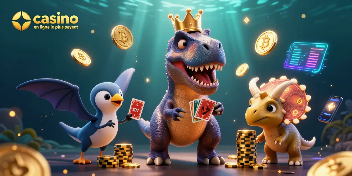 Gagnez en jouant au casino en ligne le plus payant avec un T-Rex et un triceratops dans un univers coloré.