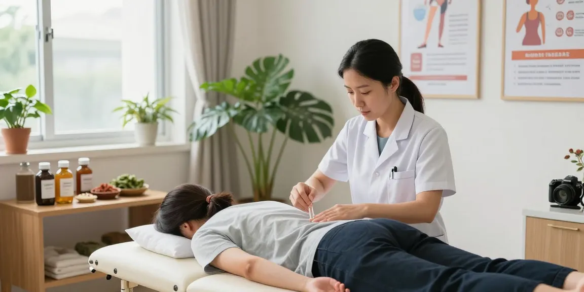 Expert acupuncture treatment at 수원교통사고한의원 for car accident recovery.