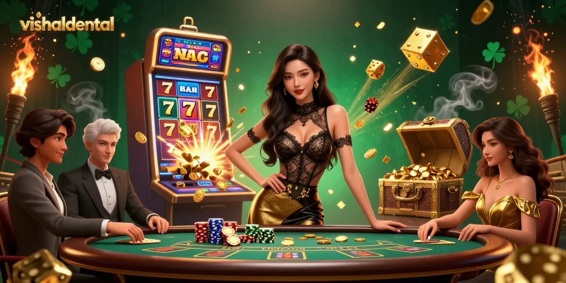 Experience thrilling gameplay with vishaldental at an extravagant baccarat table surrounded by excitement and fortune.