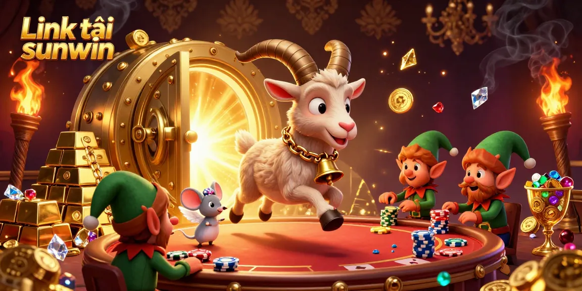 Experience the thrill of gambling with the captivating Link tải sunwin scene showcasing excitement and treasure.