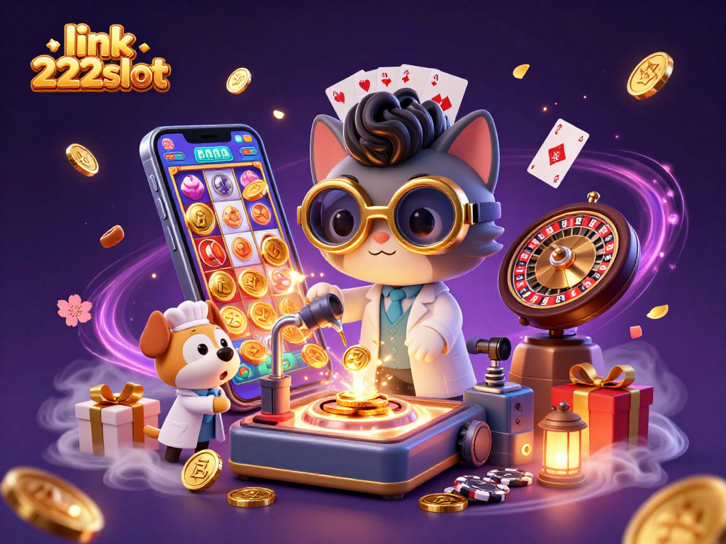 Menangkan jackpot dan eksplorasi slot DNA di link 222slot dengan karakter unik dalam ilustrasi 3D.