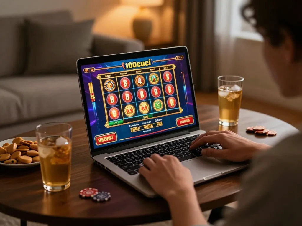 Engage with thrilling games at 100cuci while enjoying an online gaming session at home.
