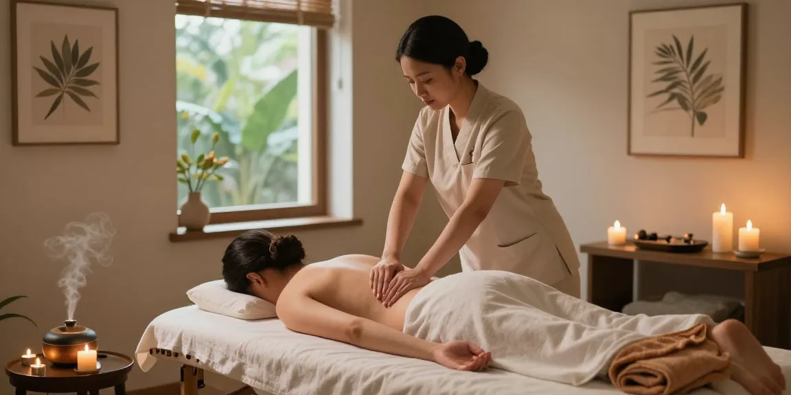 Relaxing Swedish massage in a soothing spa environment with tranquil atmosphere.