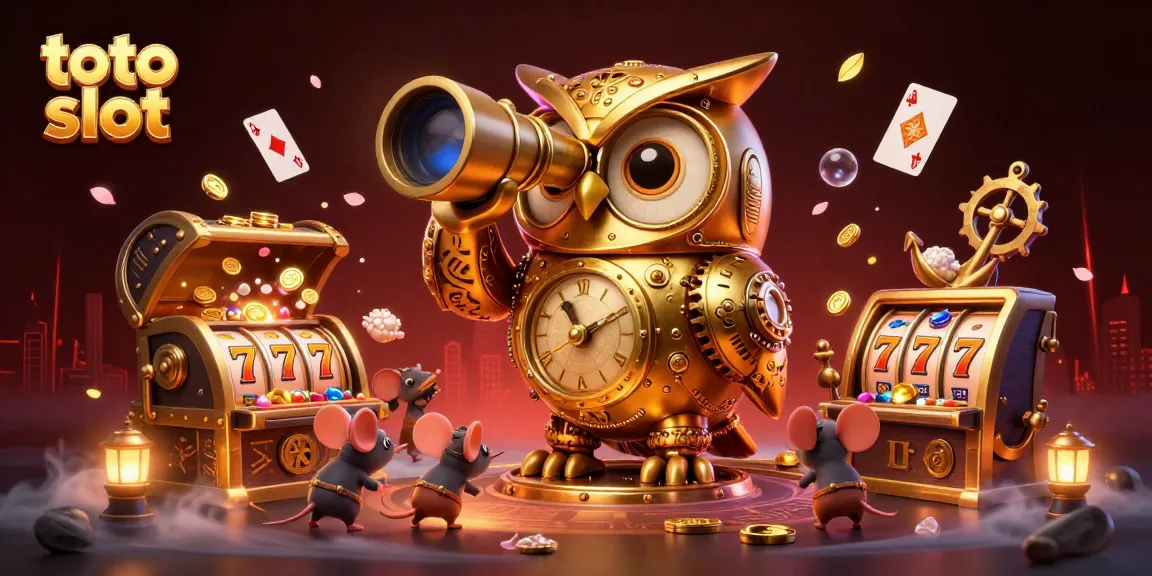 Engage in the thrilling toto slot experience with our vibrant illustration showcasing a lively casino atmosphere.