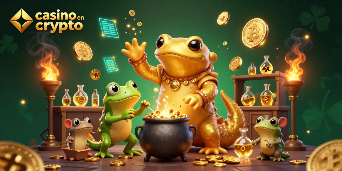 Jouez dans un casino en crypto innovant avec des personnages magiques et des éléments de jeu captivants.
