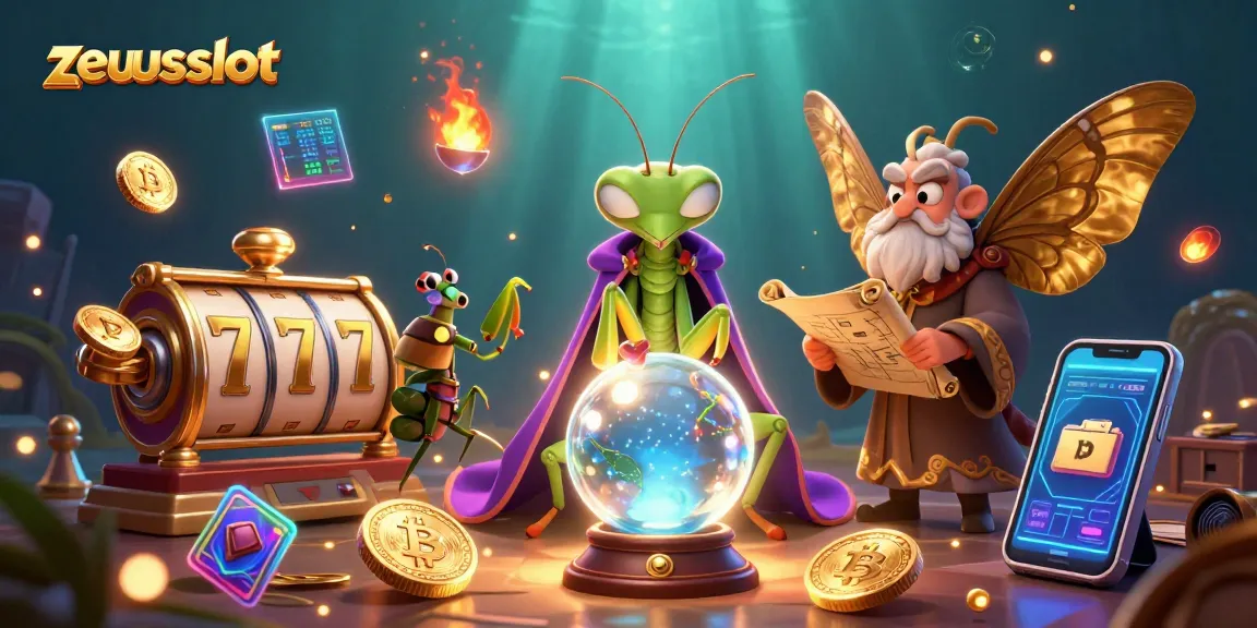 Spin the zeusslot reels and win big with innovative jackpot symbols in a vibrant casino scene.