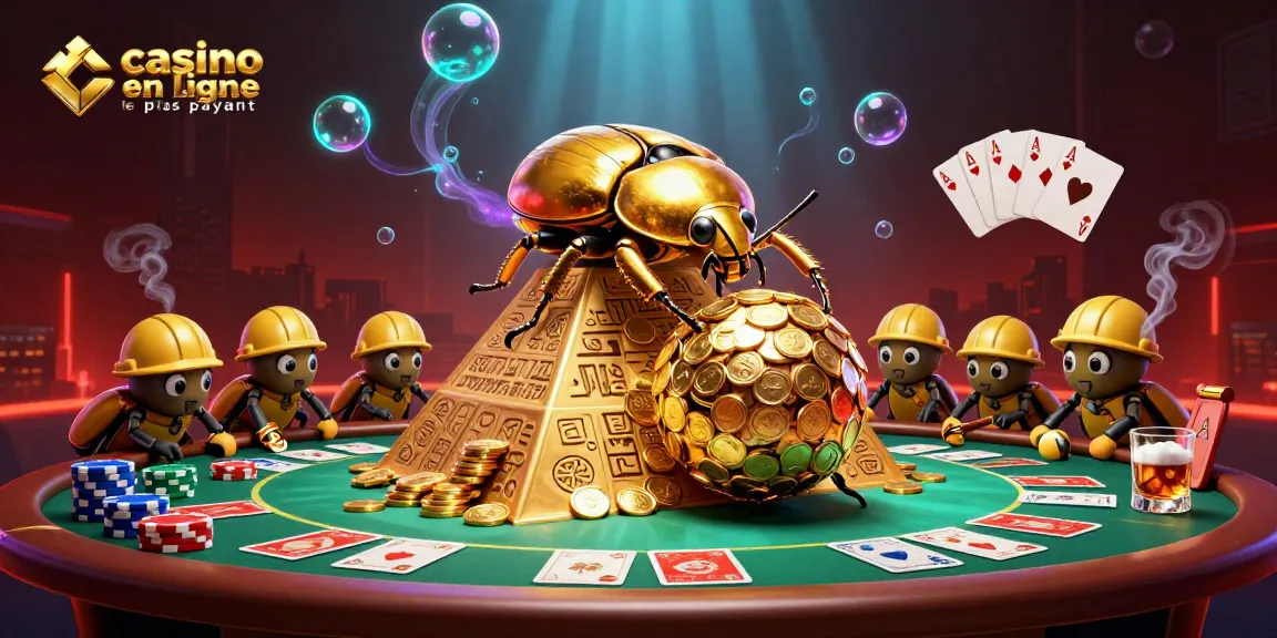 Célébrez les gains du casino en ligne le plus payant avec des superbes illustrations de jeux et symboles de casino.