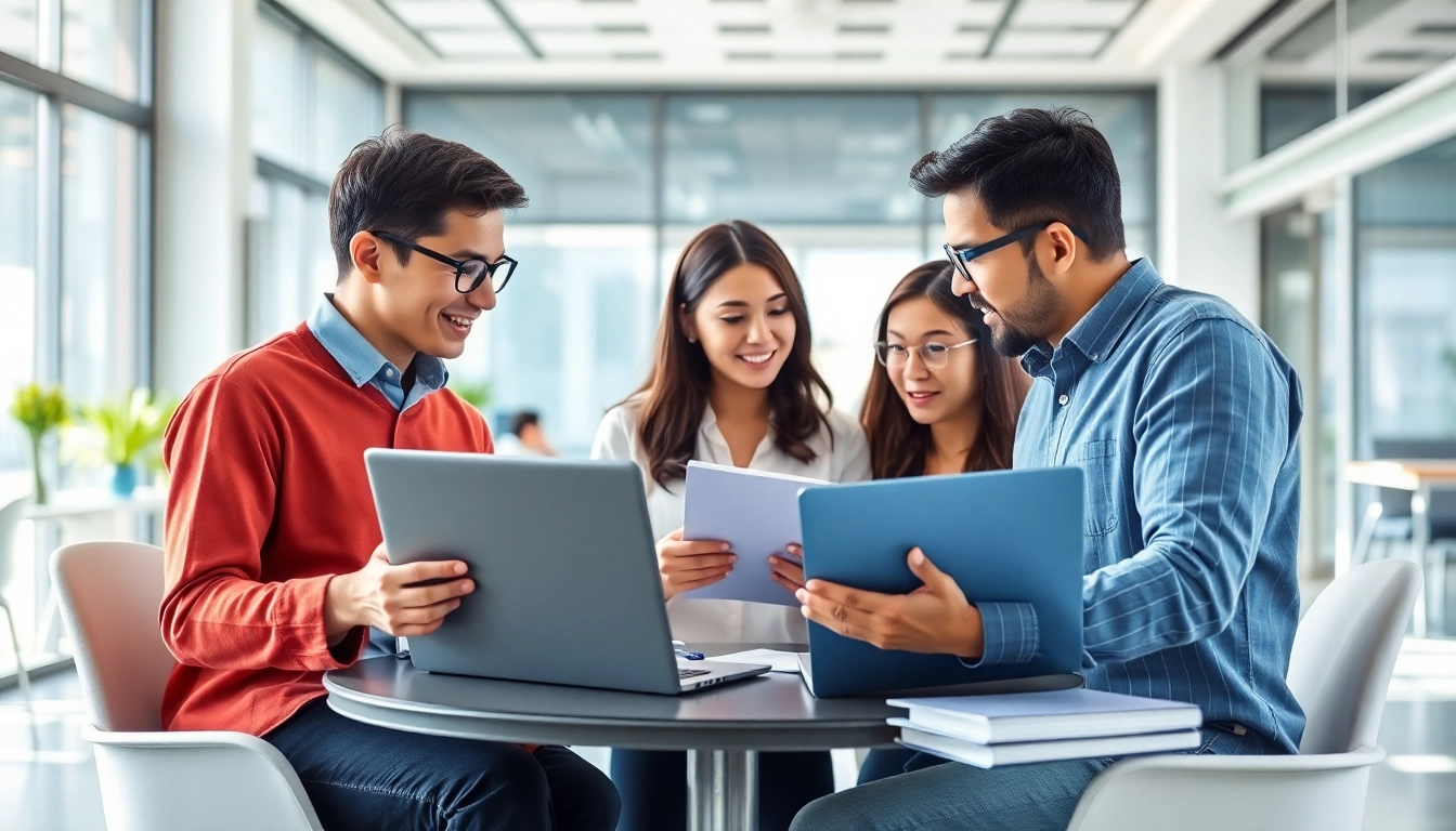 Hire skilled TOEIC test takers efficiently collaborating in a vibrant office environment.