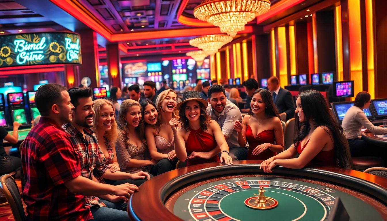 Explore cs2 gambling sites reddit with a thrilling casino scene filled with excitement and camaraderie.