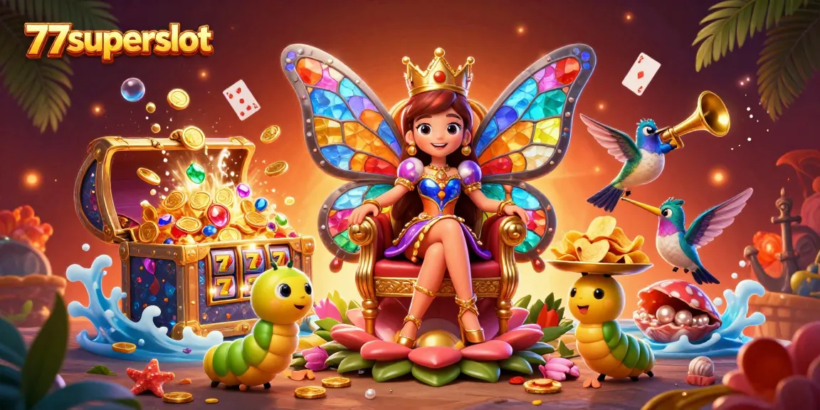 Menangkan jackpot dengan 77superslot pada permainan slot yang penuh warna dan atmosfer yang menarik.
