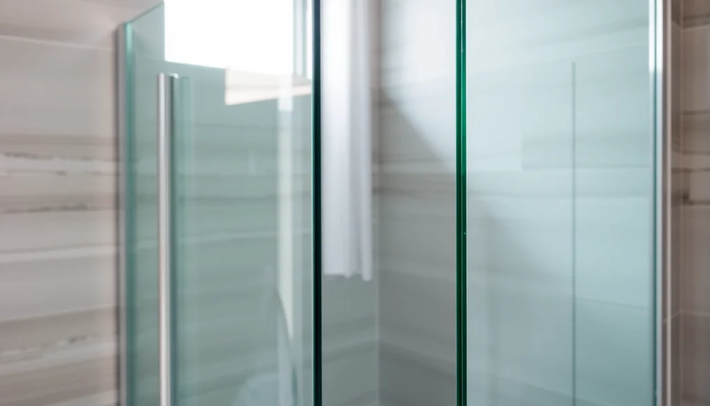 Installer une paroi de douche 150x200 en verre clair avec cadre élégant dans une salle de bain moderne.