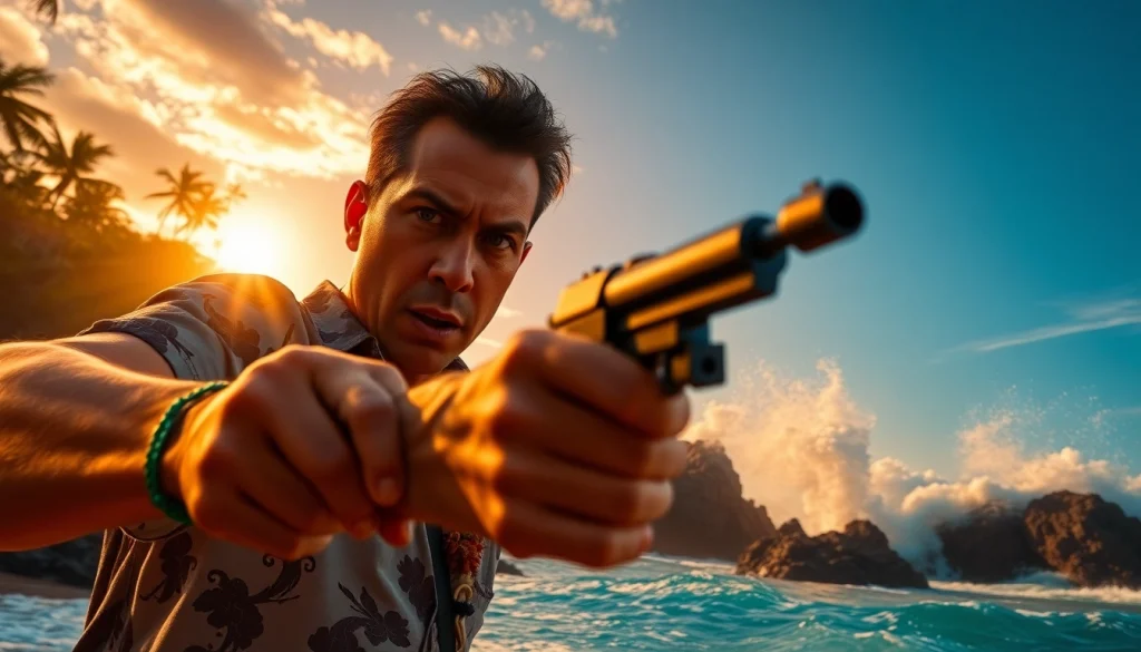 Experience the tension and excitement of Aloha and Bullets through the eyes of Leroy Silver.