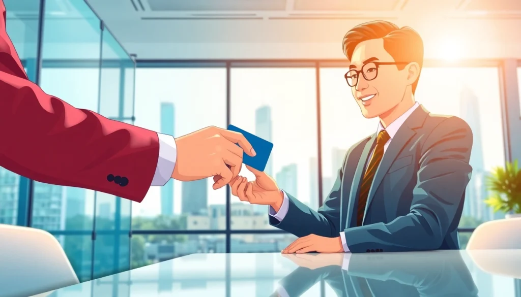 카드깡을 통한 신용카드 현금화 거래 장면을 묘사한 이미지