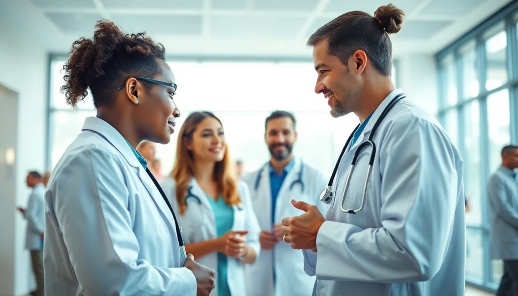 Promote Health through collaboration in a bright healthcare environment filled with diverse professionals.