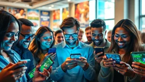 Engaged users exploring sports betting apps India on their smartphones.