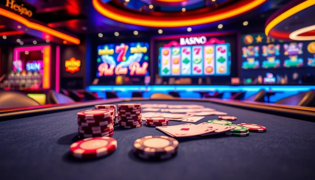 Experience the excitement of Canadian casinos online with vibrant gaming settings and interactive elements.