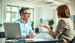 카드현금화에 대한 전문가 상담 장면을 보여주는 이미지