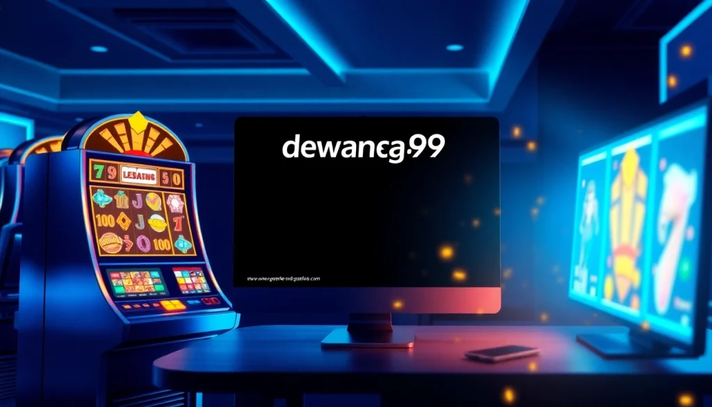 Rasakan login slot Dewanaga89 yang mulus dengan antarmuka perjudian online yang menarik yang menampilkan mesin slot berwarna-warni.