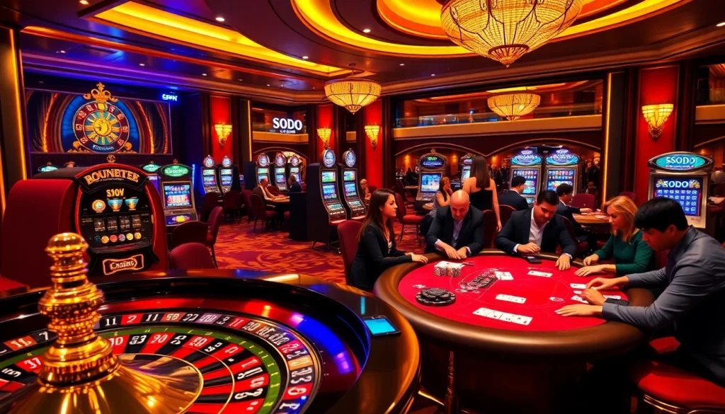 Experience winning strategies at SODO Casino with engaging gameplay at tables and slot machines.