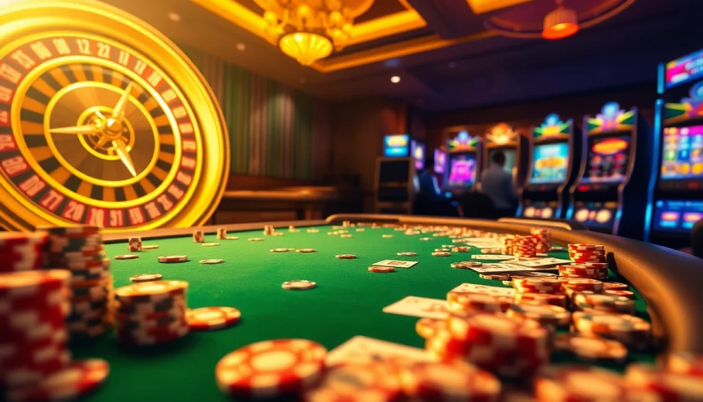 Experience the thrill of MM 88 with vibrant slot machines and a glamorous casino atmosphere.