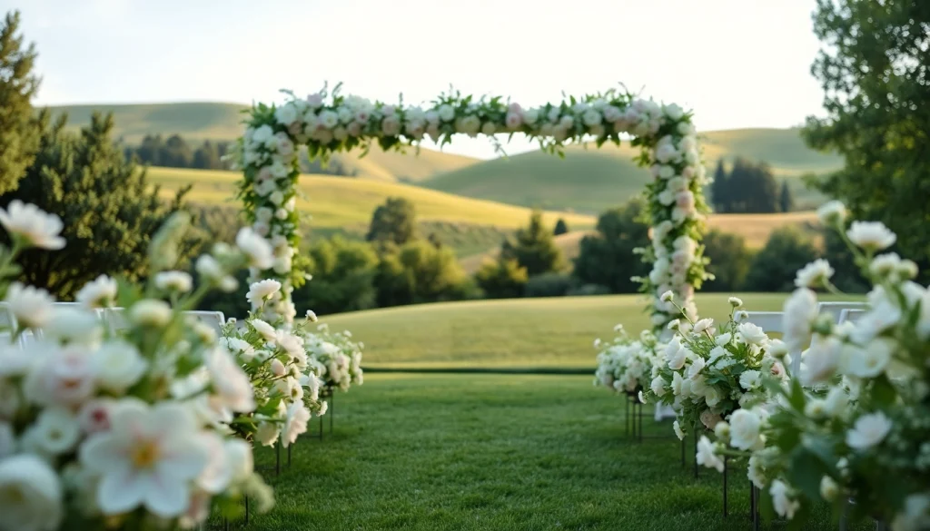 Plan your dream wedding at Clarksburg Wedding Venues with beautiful outdoor settings and lush decorations.