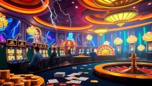 Mainkan slot Olympus 1000 yang seru dengan elemen permainan yang penuh warna di kasino mewah.