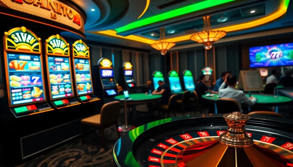 Experience thrilling gaming with the seven 77 slot login at vibrant casino tables.