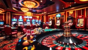 Experience the excitement of nhà cái hello88 with vibrant casino tables and engaging gameplay visuals.