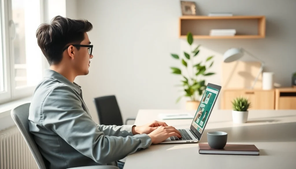 年轻专业人士使用快连VPN通过 WhatsApp Web 进行安全通信