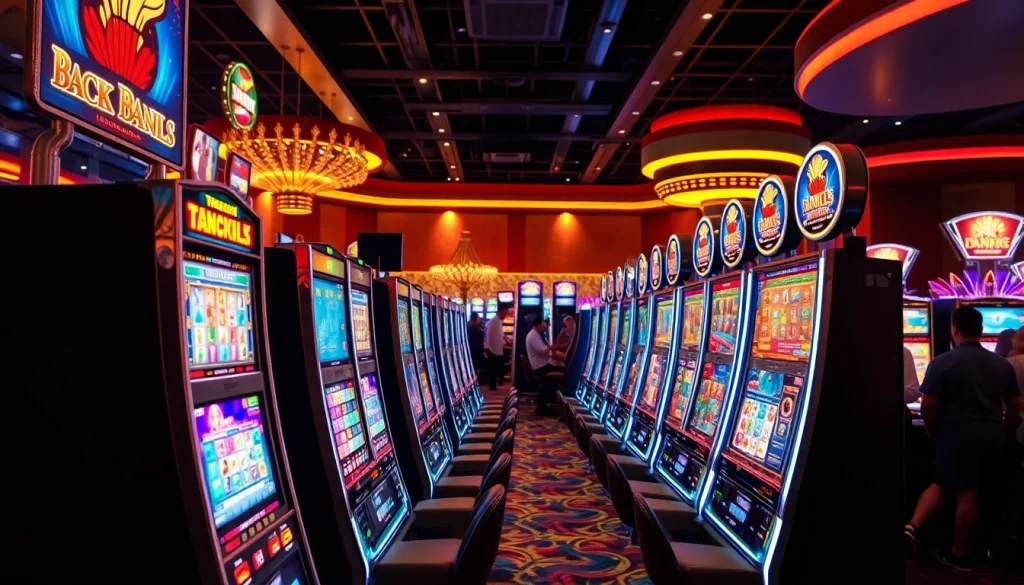 Menampilkan slot depo 1k pada permainan mesin slot yang hidup, memancarkan atmosfer kasino yang meriah.