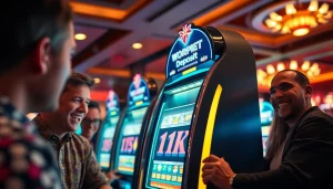 Menangkan slot deposit 1k dengan suasana kasino yang meriah dan penuh kegembiraan.