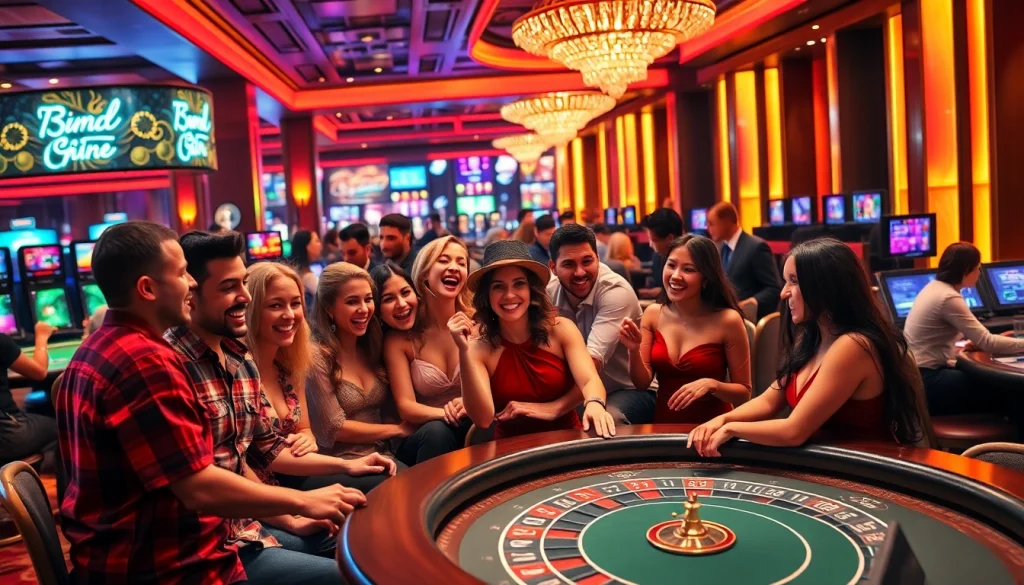 Explore cs2 gambling sites reddit with a thrilling casino scene filled with excitement and camaraderie.