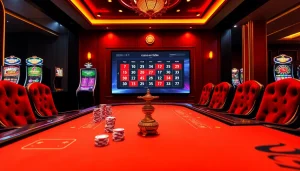 Découvrez l'excitation des casinos en ligne fiables avec des machines à sous vibrantes et des jetons de poker dans un cadre luxueux.
