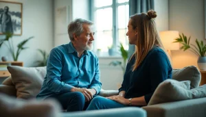 Understand anxiety symptoms during a soothing therapy session with a compassionate therapist.