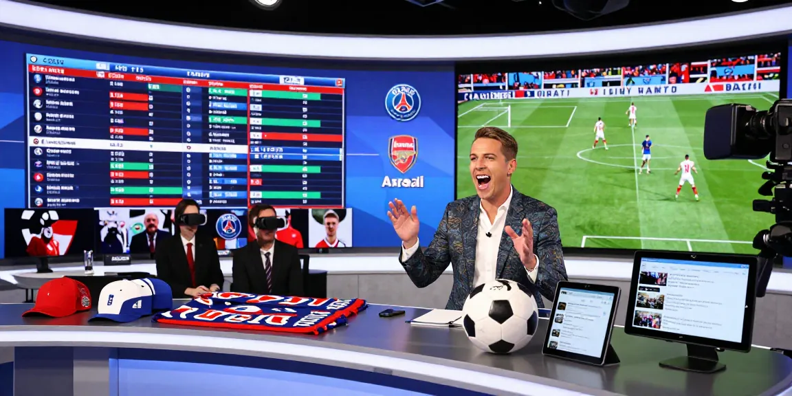 Live football broadcasting scene showcasing kooralive excitement and match statistics